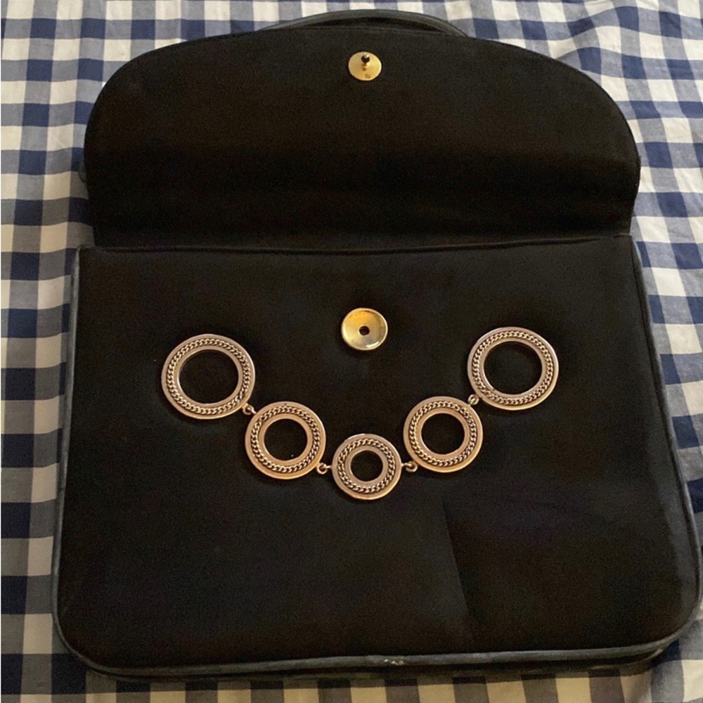 Vintage Loewe 1846 dark brown suede Bag - Picture 2 of 3
